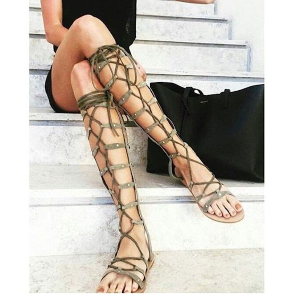 NWOB RAYE Shanna Gladiator Suede Sandals